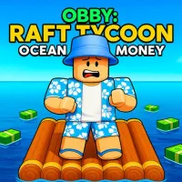 Obby: Raft Tycoon - Ocean Of Money is an exciting adventure game where you can build your own floating paradise in the middle of the ocean. In this game, you start with a small raft and embark on a journey to transform it into a magnificent island.