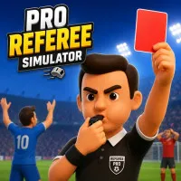 Step into the referee's role in Pro Referee Simulator. Judge fouls, award penalties, issue cards, and make accurate decisions to earn high scores in every match.