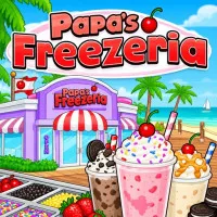 Papa's Freezeria puts you in charge of a small ice cream shop on Calypso Island. Customers come in with their own sundae orders, and you have to make each one before moving on to the next.